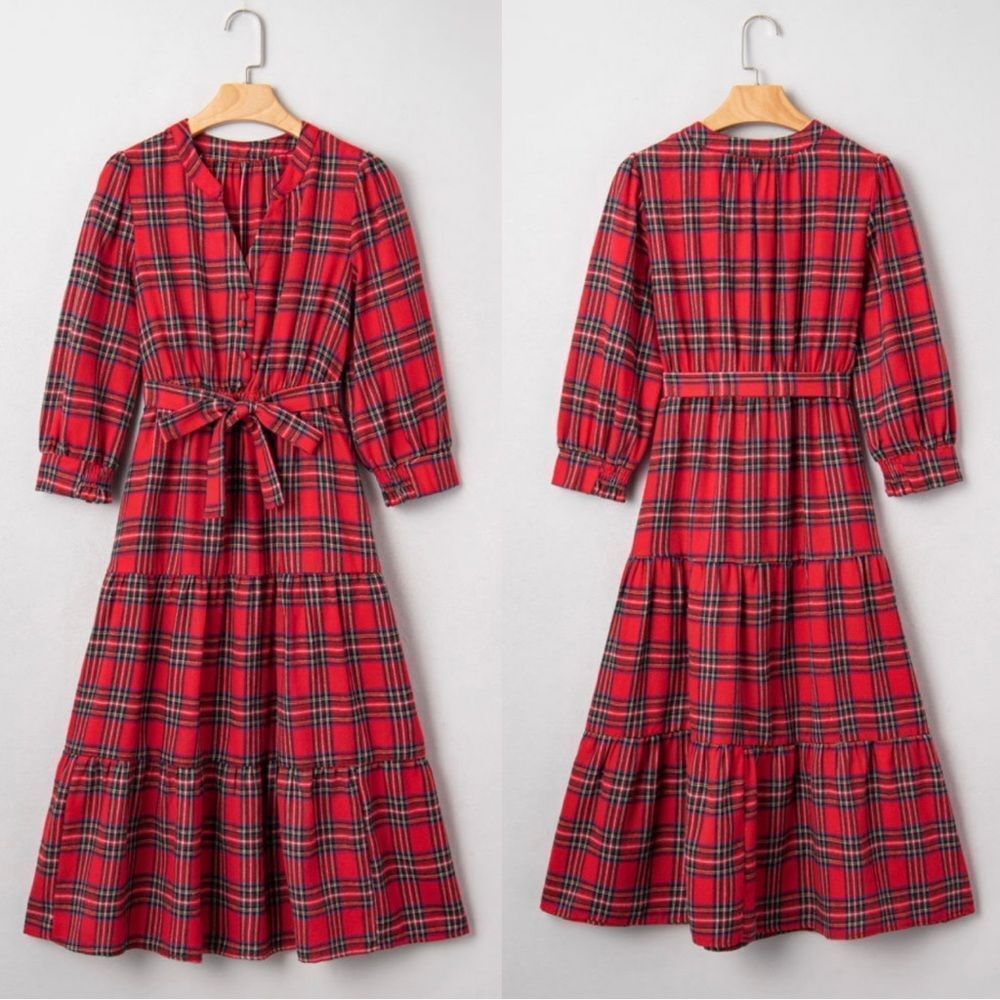 Ted Tartan Print Christmas Dress